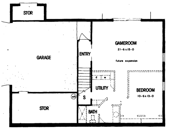 House Design - Country Floor Plan - Upper Floor Plan #36-609