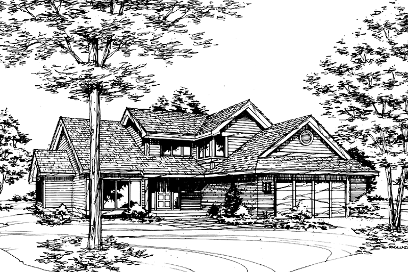 Home Plan - Exterior - Front Elevation 3 for Craftsman House Plan #320-731 - 4 bed, 2.5 bath