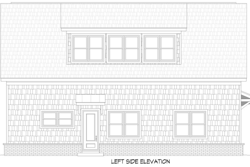 House Blueprint - Exterior - Other Elevation for Country House Plan #932-1404 - 1 bed, 1 bath