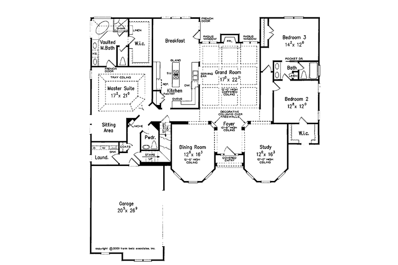 Home Plan - Floor Plan - Main Floor for Country House Plan #927-802 - 3 bed, 2.5 bath