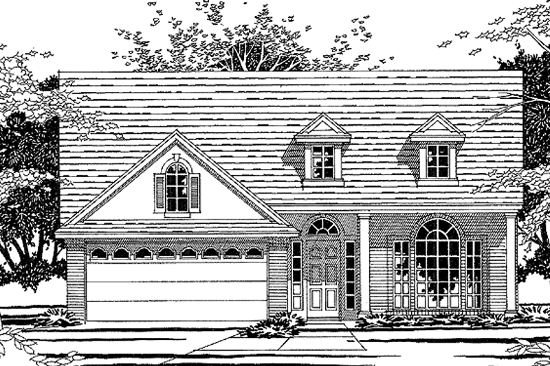 Home Plan - Country Exterior - Front Elevation Plan #472-61