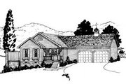 Traditional Style House Plan - 3 Beds 2 Baths 1264 Sq/Ft Plan #36-105 