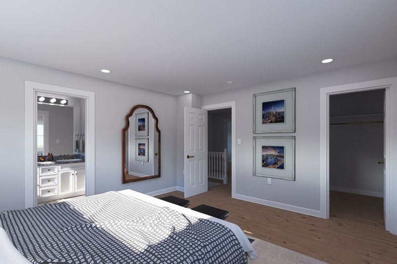 House Plan Design - Interior - Master Bedroom 1 for Farmhouse House Plan #1060-239 - 3 bed, 2.5 bath