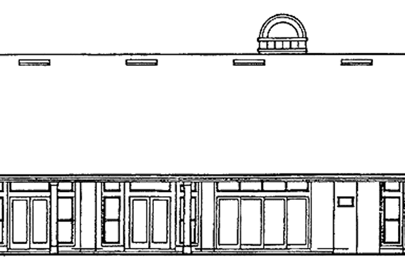 Architectural House Design - Exterior - Rear Elevation for Mediterranean House Plan #417-708 - 3 bed, 3 bath