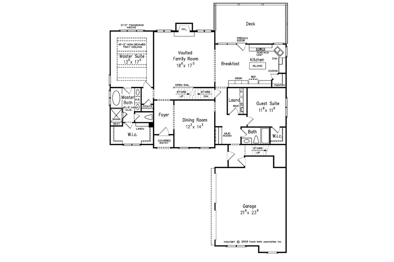 Home Plan - Floor Plan - Main Floor for European House Plan #927-351 - 5 bed, 4 bath