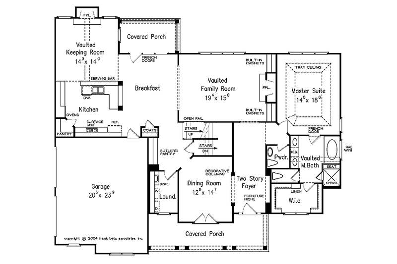 Dream House Plan - Floor Plan - Main Floor for Country House Plan #927-278 - 4 bed, 3.5 bath