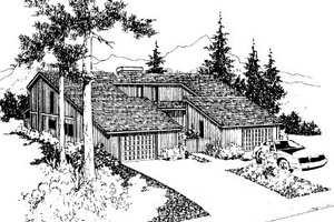 Contemporary Exterior - Front Elevation Plan #303-234