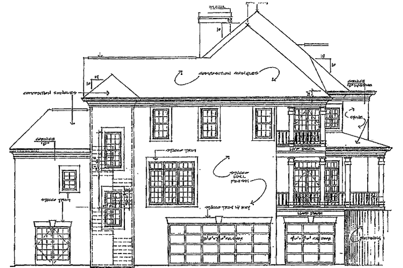 House Plan Design - Exterior - Other Elevation for Traditional House Plan #453-310 - 4 bed, 3.5 bath