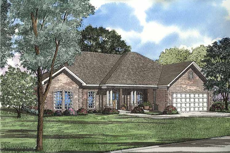 Dream House Plan - European Exterior - Front Elevation Plan #17-3158