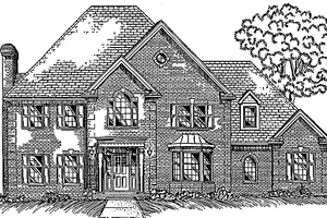 Dream House Plan - European Exterior - Front Elevation Plan #994-1