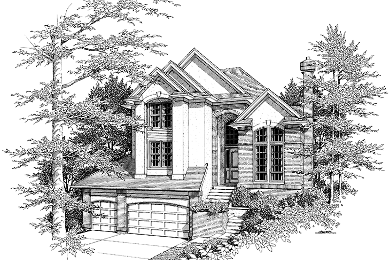 House Design - Mediterranean Exterior - Front Elevation Plan #48-773