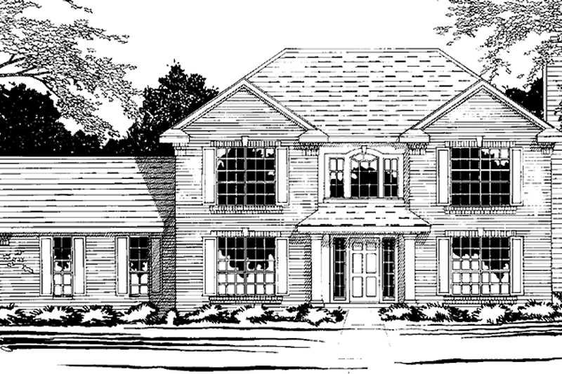 House Plan Design - Colonial Exterior - Front Elevation Plan #472-326