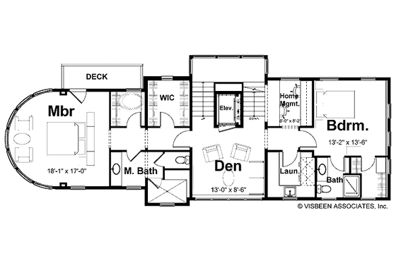 Floor Plan - Main Floor for Contemporary House Plan #928-31 - 3 bed, 3.5 bath