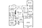 Ranch Style House Plan - 4 Beds 3 Baths 2358 Sq/Ft Plan #929-656 Floor 