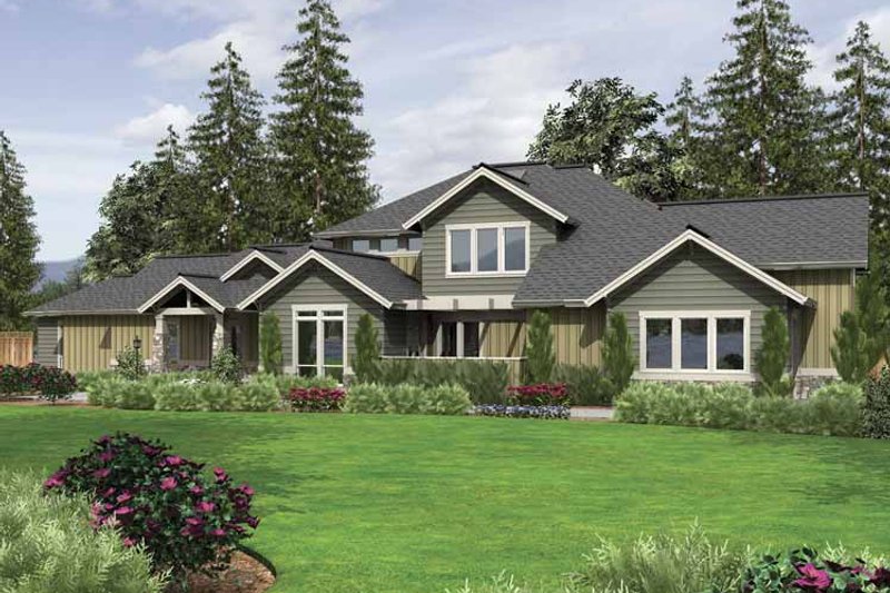 Home Plan - Exterior - Front Elevation 3 for Country House Plan #48-855 - 5 bed, 6.5 bath