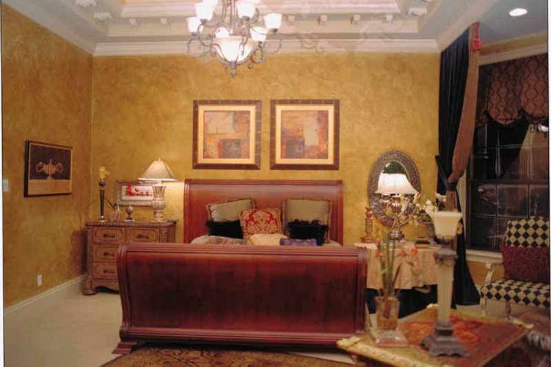 House Blueprint - Interior - Master Bedroom for Mediterranean House Plan #417-527 - 5 bed, 6.5 bath
