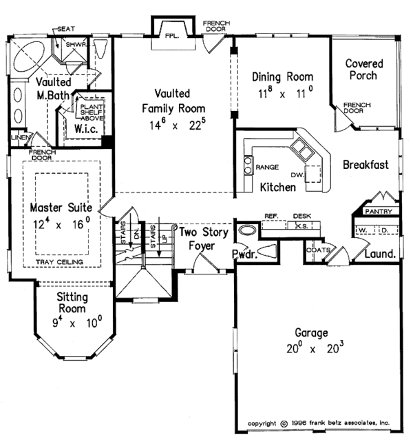 Dream House Plan - Country Floor Plan - Main Floor Plan #927-93