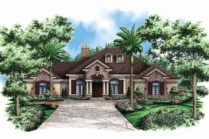 Architectural House Design - Country Exterior - Front Elevation Plan #1017-120