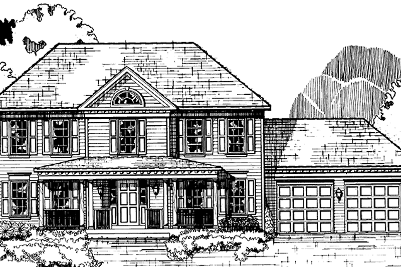Home Plan - Country Exterior - Front Elevation Plan #953-13