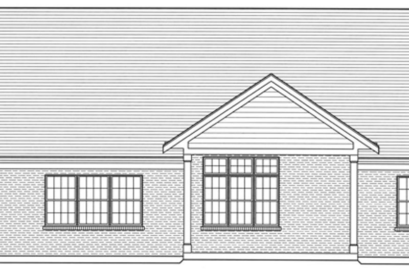 Dream House Plan - Exterior - Rear Elevation for Craftsman House Plan #46-809 - 3 bed, 2 bath