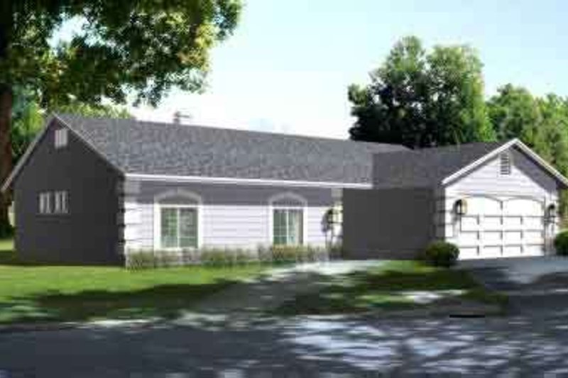 Architectural House Design - Ranch Exterior - Front Elevation Plan #1-1241