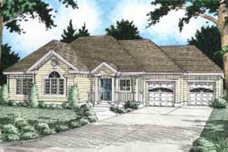 Traditional Style House Plan - 3 Beds 2 Baths 1407 Sq/Ft Plan #126-121