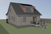 Cabin Style House Plan - 3 Beds 2 Baths 1381 Sq/Ft Plan #79-192 