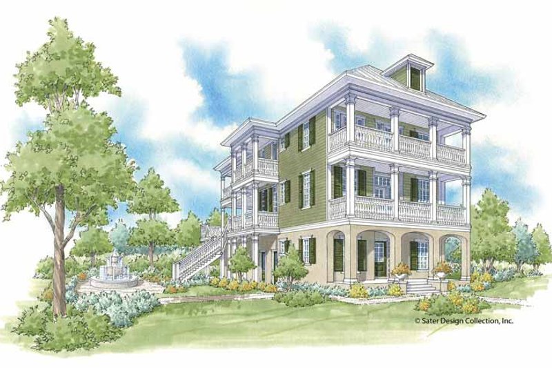 Dream House Plan - Traditional Exterior - Front Elevation Plan #930-403