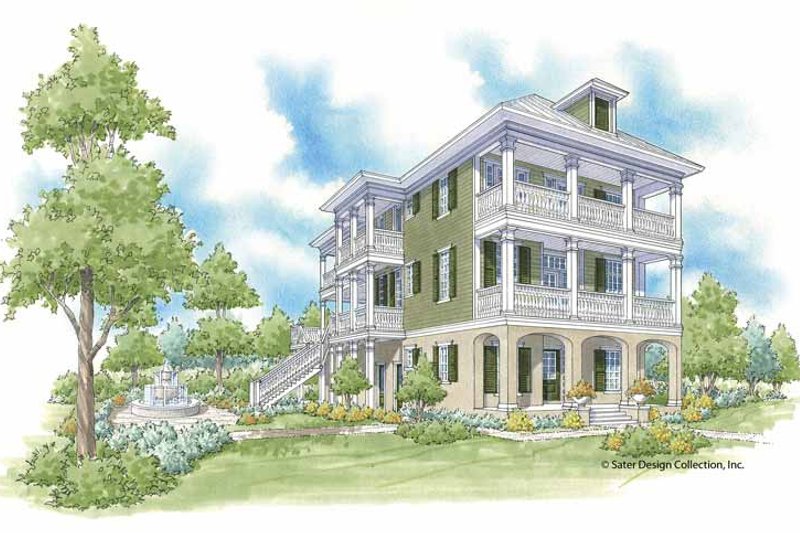 Dream House Plan - Traditional Exterior - Front Elevation Plan #930-403