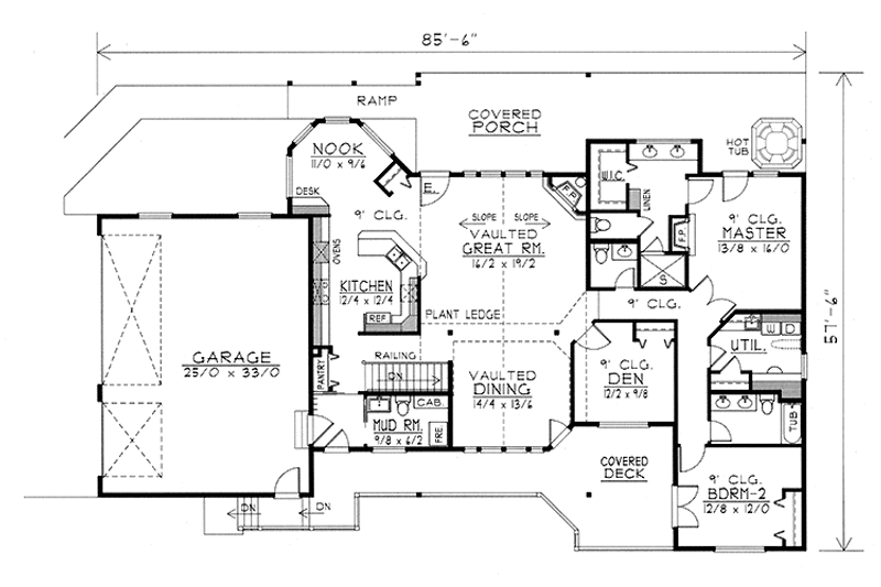 Dream House Plan - Floor Plan - Main Floor for Traditional House Plan #1037-29 - 4 bed, 3.5 bath