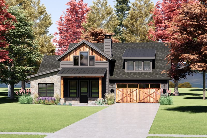House Design - Exterior - Front Elevation 5 for Country House Plan #1096-111 - 3 bed, 2 bath
