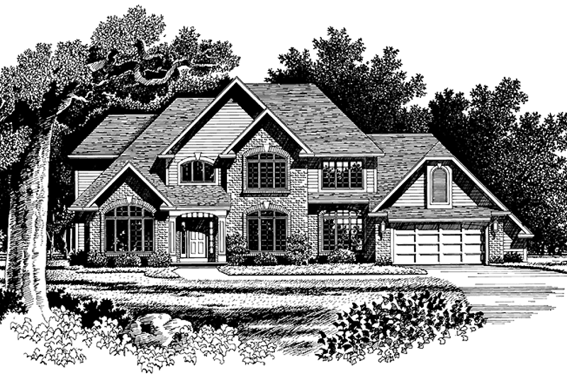 Architectural House Design - Country Exterior - Front Elevation Plan #316-146