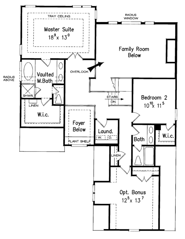 Home Plan - Country Floor Plan - Upper Floor Plan #927-648