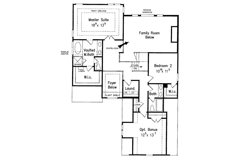 Home Plan - Floor Plan - Upper Floor for Country House Plan #927-648 - 3 bed, 3 bath
