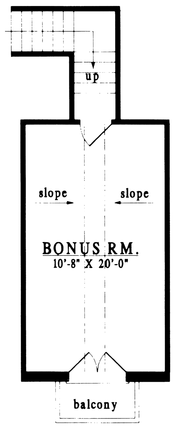 Home Plan - Country Floor Plan - Upper Floor Plan #42-580