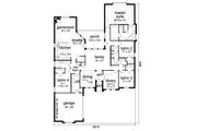 European Style House Plan - 4 Beds 3 Baths 2963 Sq/Ft Plan #84-632 