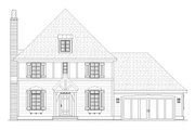 Tudor Style House Plan - 3 Beds 2.5 Baths 1810 Sq/Ft Plan #901-80 