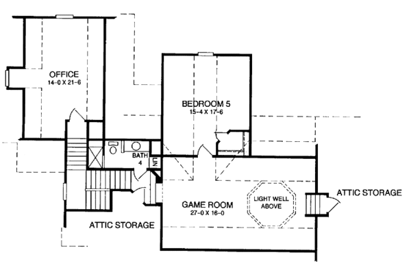 House Blueprint - Country Floor Plan - Upper Floor Plan #952-78