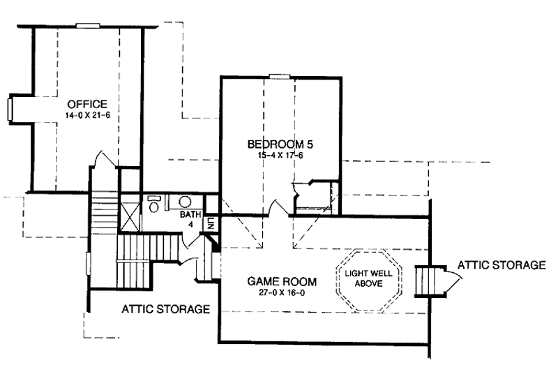 Dream House Plan - Floor Plan - Upper Floor for Country House Plan #952-78 - 5 bed, 4 bath