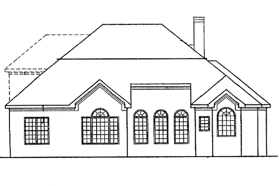 Exterior - Rear Elevation for Country House Plan #927-104 - 3 bed, 2.5 bath