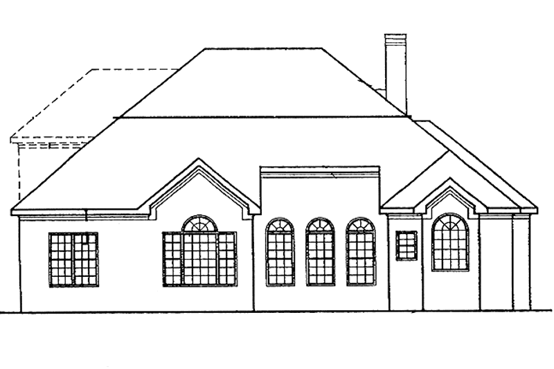 Home Plan - Exterior - Rear Elevation for Country House Plan #927-104 - 3 bed, 2.5 bath