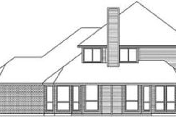 Exterior - Rear Elevation for Traditional House Plan #84-182 - 5 bed, 3 bath