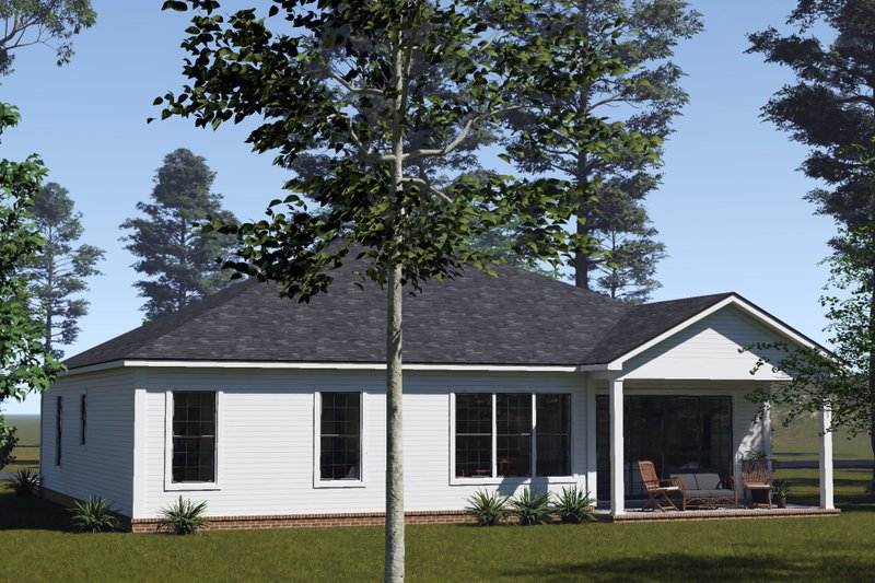 Architectural House Design - Exterior - Other Elevation 2 for Farmhouse House Plan #513-2428 - 4 bed, 2.5 bath