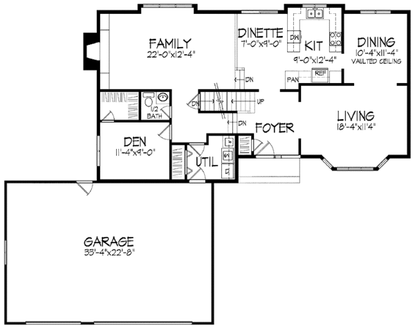 House Plan Design - European Floor Plan - Main Floor Plan #51-731