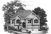 Colonial Style House Plan - 3 Beds 2 Baths 1492 Sq/Ft Plan #927-770 
