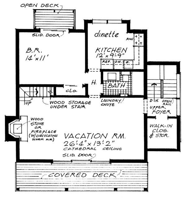 Home Plan - Contemporary Floor Plan - Upper Floor Plan #315-121