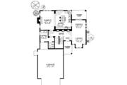 Adobe / Southwestern Style House Plan - 3 Beds 2.5 Baths 2303 Sq/Ft Plan #72-1133 Floor 
