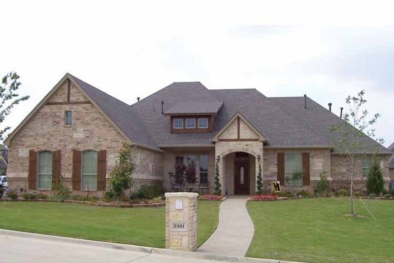 Home Plan - Exterior - Front Elevation 3 for Tudor House Plan #84-714 - 4 bed, 3.5 bath