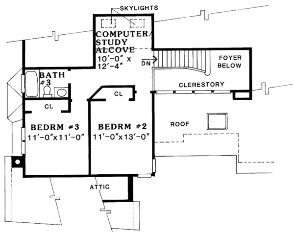 House Design - Floor Plan - Upper Floor Plan #456-103
