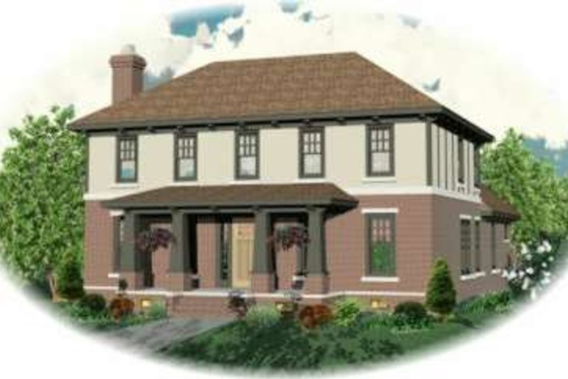 European Style House Plan - 3 Beds 2.5 Baths 3115 Sq/Ft Plan #81-425